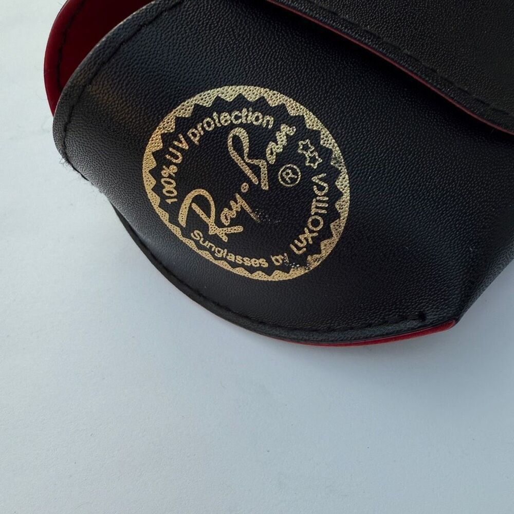Vintage Ray-Ban Glasses Eyeglasses Sunglasses Case w/ Classic Red Interior - Picture 3 of 6